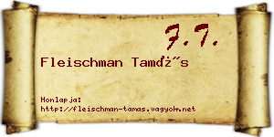 Fleischman Tamás névjegykártya