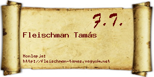 Fleischman Tamás névjegykártya